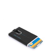 Piquadro Porta carte di credito con Sliding System Blue Square - 2