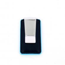 Piquadro Fermasoldi in pelle Blue Square - 1