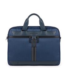 Piquadro Cartella Fast-Check a due manici porta PC Trakai in tessuto 15.6 - 1