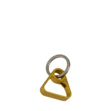 Piquadro Portachiavi Triangolare in metallo Blue Square Piquadro, compatto e minimale, realizzato in metallo satinato, con anello portachiavi in metallo argent - 2