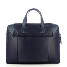 Piquadro Cartella Porta PC Pan Blu - 3