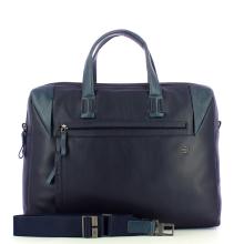 Piquadro Cartella Porta PC Pan Blu - 4