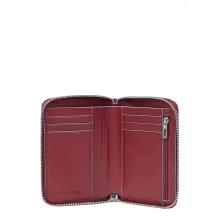 Piquadro Portafoglio Piccolo Blue Square Zip Around Rosso - 4