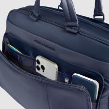 Piquadro Cartella Porta PC 15.6" Blu - 6