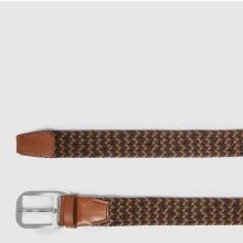 Piquadro Cintura intrecciata elastica Marrone Arancione - 2