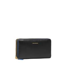 Piquadro Portafoglio Donna Zip Around Blue Square Nero - 2