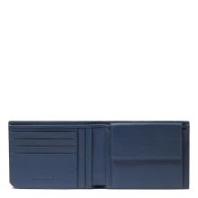 Piquadro Portafoglio con portamonete RFID Russel Blu - 23