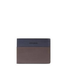 Piquadro Portafoglio RFID con portamonete Harper Blu Testa di Moro - 1
