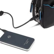 Piquadro Pochette con chiusura con impronta digitale Blue Square Nero - 5