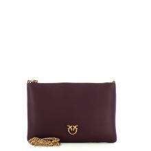 Pinko Pochette Flat Love Simply Rosso Granata Antique Gold - 4
