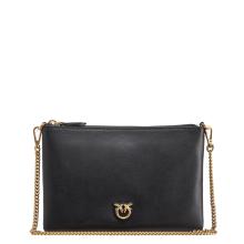 Pinko Pochette Flat Classic Nero Antique Gold - 1