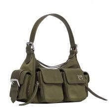 Pinko Borsa a spalla Cargo Piantagione Shiny Nickel - 3
