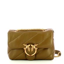Pinko Mini Borsa a tracolla Love Puff Maxi Quilt Piantagione Amaro Antique Gold - 1