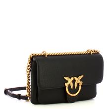 Pinko Tracollina Love One Soft Mini Nero Antique Gold - 2