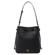 Pinko Borsa Secchiello Classic Nero Antique Gold - 1