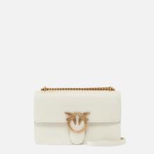 Pinko Borsa a tracolla Love One Classic Bianco Seta Antique Gold - 1