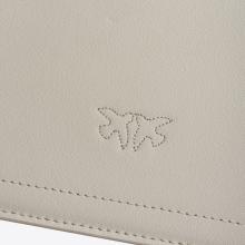 Pinko Borsa a tracolla Love One Classic Bianco Seta Antique Gold - 5