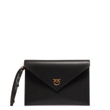 Pinko Pochette Flat Nero Antique Gold - 1