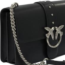 Pinko Tracolla Love One Classic Nero Old Silver - 4