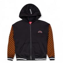 Sprayground Felpa Tufting Shark Fullzip Sip Check - 1