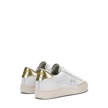 Sun68 Sneakers Katy Leather Bianco Oro - 3