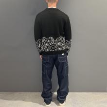 Tooco Cardigan Halfdana Black Cream - 4