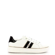 Twinset Sneakers in pelle Oval T Bic. Ottico Nero - 1