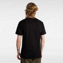 VANS T-Shirt Left Chest Logo Black White - 4
