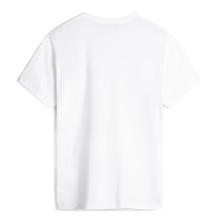 VANS T-Shirt Left Chest Logo White Black - 2