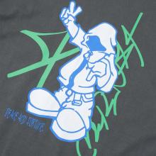 XLARGE T-Shirt Pigment Dyed Peace and Forune Black - 4