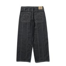 XLARGE Pantaloni in denim con ricami Black - 2