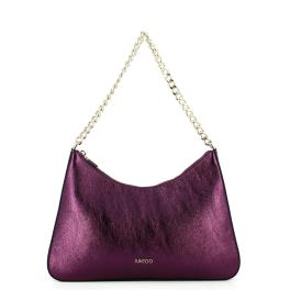 Iuntoo Borsa a spalla Grande Eleganza Metallic Viola - 1