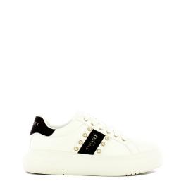 Sneakers dettaglio perlina Bianco Ottico Nero