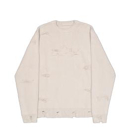 Alpha Industries Felpa Distressed Logo Organic Beige - 1