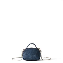 Borbonese Bauletto Sexy Mini Denim Legacy Blu Verde - 1