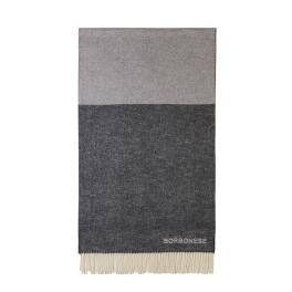 Borbonese Stola misto cotone Bianco Grigio Nero - 1