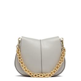 Gianni Chiarini Borsa a tracolla Helena Round Small con catena Silice - 1
