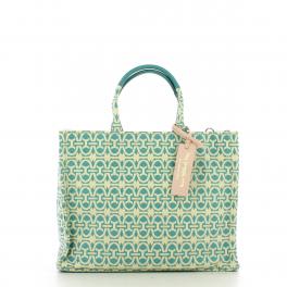 Coccinelle Borsa a mano Never Without Jacquard Medium Multicolor Acqua Acqua - 1