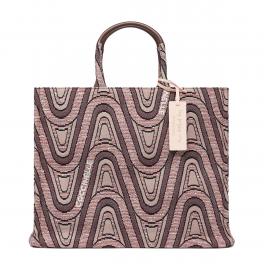 Coccinelle Borsa Never Without Jacquard Large Multicolor Camel Carruba - 1