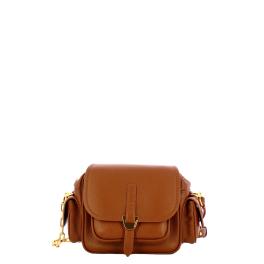 Coccinelle Campus Mini Cognac Handbag - 1