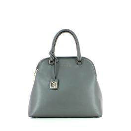 Saffiano Leather Handbag-ASPHALT-UN