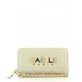 Gaëlle Portafoglio trapuntato con logo Bianco - 1