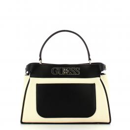 Guess Mini Borsa a mano Uptown Chic Black Canvas - 1