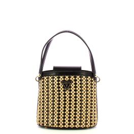 Guess Borsa secchiello Atalia Natural Black - 1