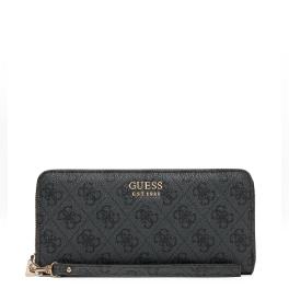 Guess Portafoglio Brenton Zip Around Coal Logo - 1