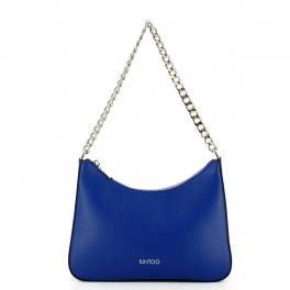 Iuntoo Borsa a spalla Eleganza in pelle Saffiano Bluette - 1