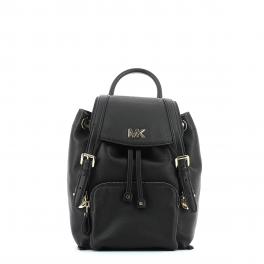 Beacon Small Leather Backpack-BLACK-UN