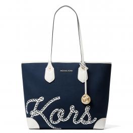 Michael Kors Borsa a spalla Eva in Canvas - 1