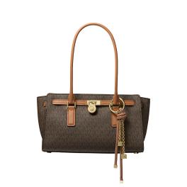 Michael Kors Borsa a spalla Hamilton Moderne Small Brown Acorn - 1
