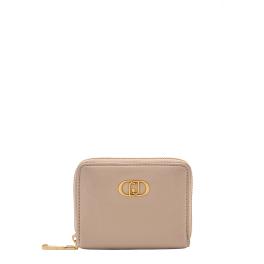 Liu Jo Portafoglio piccolo Zip Around con Logo Dark Sand - 1